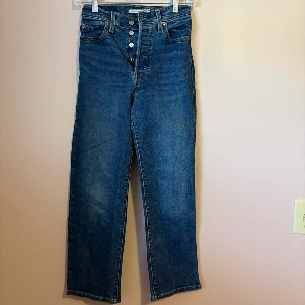 ❤️Levi's 26x27 Ribcage Straight Button Fly Jeans